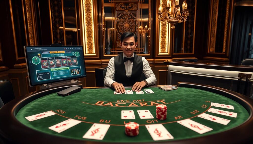 Baccarat online dengan dealer live
